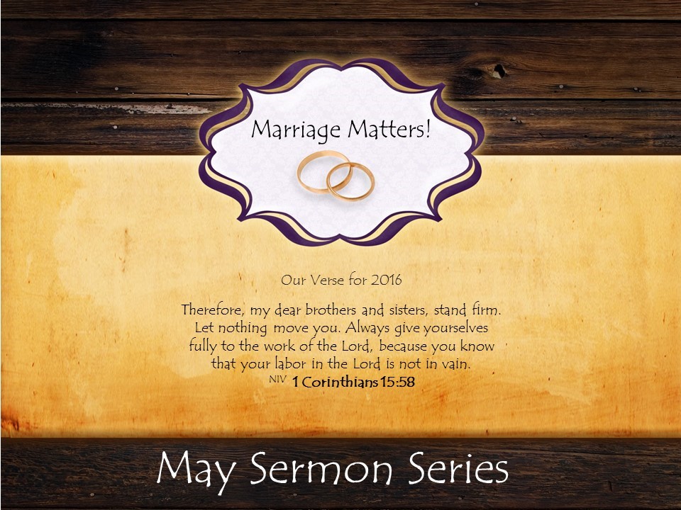 Marriage Matters